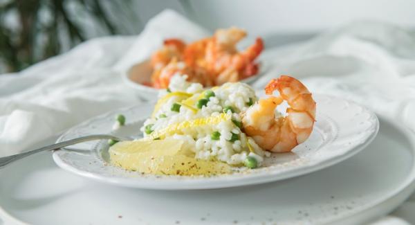 Risotto de limón