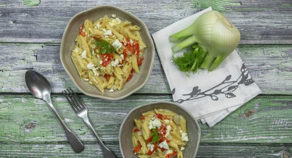 Pasta con queso de oveja