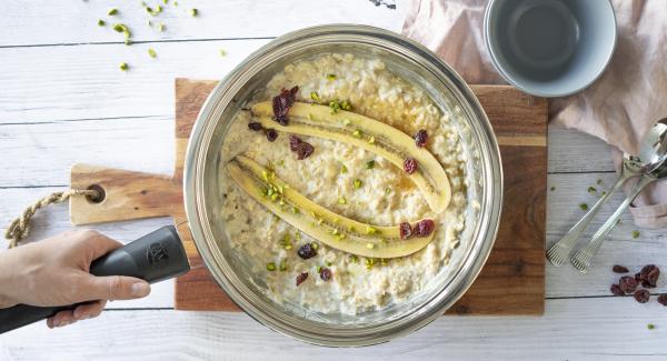 Gachas de plátano al horno