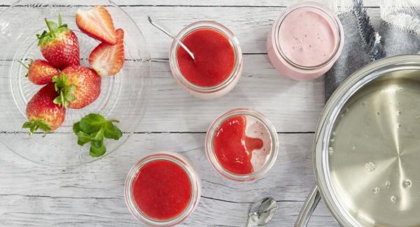 Mousse de fresas