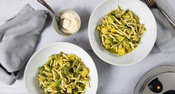 Trofie al pesto con verduras