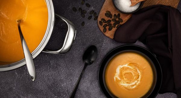 Crema de calabaza con amaretto