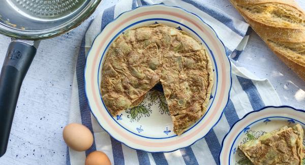 Tortilla de alcachofas