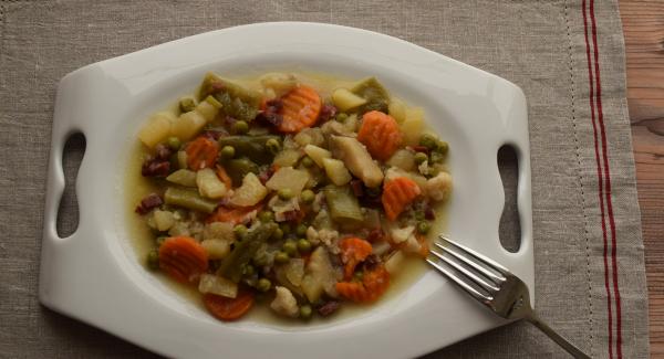 MENESTRA DE VERDURAS CON JAMÓN