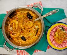 Arroz meloso de marisco